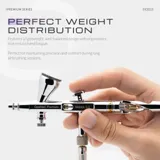 Dvoučinný airbrush Gaahleri Premium Series GHPM-Mobius 40850 s tryskou 0,2 mm a nádobkou 2 ml — obrázek 7