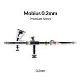 Dvoučinný airbrush Gaahleri Premium Series GHPM-Mobius 40850 s tryskou 0,2 mm a nádobkou 2 ml