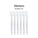 Balení šesti opravných fixů Gaahleri Metallic Series 45213 Eraser s plochým hrotem