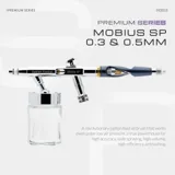 Airbrush Gaahleri Premium Series GHPM-Mobius SP 43004 se spodní skleněnou nádobkou 30 ml — obrázek 2