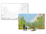 Stavebnice Tamiya 28502 Fukuisaurus 1/35 – model dinosaura na podstavci s terénem — obrázek 13