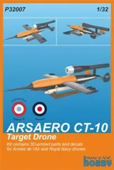 3D tištěná stavebnice CMK P32007 ARSAERO CT-10 Target Drone v měřítku 1/32