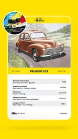 Krabice stavebnice Heller 56160 Peugeot 203 Starter Kit v měřítku 1/43 — obrázek 4