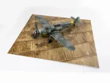 Výstavní podložka Red Fox Studio RFSDB-32007 1/32 s potiskem hnědých dřevěných prken, 380 × 320 mm — obrázek 3
