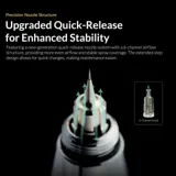 Gravitační airbrush Gaahleri Advanced Series Seeker 46807 s horní nádobkou 10 ml — obrázek 3