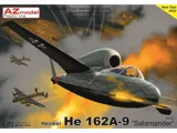 Krabice plastikové stavebnice AZ Model 1/72 Heinkel He 162A-9 Salamander JG 300