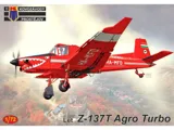 Plastikový model Kovozávody Prostějov 1/72 Let Z-137T Agro Turbo, stavebnice zemědělského letounu