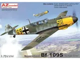 Krabice plastikové stavebnice AZ Model AZ7871 Bf 109S Schule Emil v měřítku 1/72