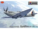 Krabice stavebnice Kovozávody Prostějov 1/72 Supermarine Spitfire HF Mk.VII v šedé kamufláži