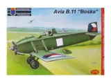 Krabice plastikové stavebnice Kovozávody Prostějov KPM0078 Avia BH-11 Military v měřítku 1/72