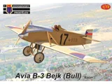 Krabice plastikové stavebnice Kovozávody Prostějov KPM0342 Avia B-3 Bejk Racer v měřítku 1/72