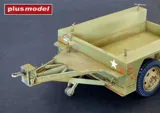 Resinová stavebnice Plus Model 1/35 US přívěs M7 tandem axle, díly z resinu a 3D tisku