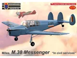 Krabice stavebnice Kovozávody Prostějov KPM0317 Miles M.38 Messenger 1/72 v civilních službách