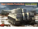 Krabice stavebnice Rye Field Model RFM5010 Tiger I střední série 1/35 s plným interiérem — obrázek 2