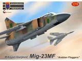 Krabice plastikové stavebnice Kovozávody Prostějov KPM0309 MiG-23MF Arabian Floggers v měřítku 1/72