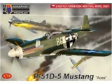 Krabice plastikové stavebnice Kovozávody Prostějov KPM0483 P-51D-5 Mustang „Aces" v měřítku 1/72