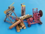 Resinový set Plus Model 436 cirkulárka 1/35 – resinové díly a aršík fotoleptů