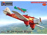Krabice plastikové stavebnice Kovozávody Prostějov 1/72 Miles M.2H Hawk Major, kód KPM0285