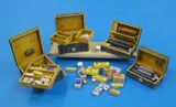 Resinové díly sady Plus Model 434 německý zdravotnický set v měřítku 1/35