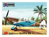 Krabice plastikové stavebnice Kovozávody Prostějov KPM0147 Supermarine Spitfire Mk.Vc RAAF 1/72