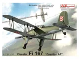 Krabice plastikové stavebnice AZ Model AZ7844 Fieseler Fi 167 Croatian AF v měřítku 1/72
