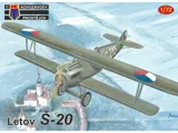 Krabice plastikové stavebnice Kovozávody Prostějov KPM0195 Letov Š-20 v měřítku 1/72