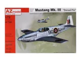 Plastiková stavebnice AZ Model 1/72 North American Mustang Mk.III Dorsal fin, kód AZ7568