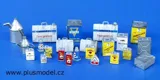 Resinové díly Plus Model 106 plechovky na olej v měřítku 1/35 s obtisky