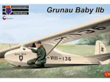 Krabice stavebnice Kovozávody Prostějov KPM4813 Schneider Grunau Baby v měřítku 1/48