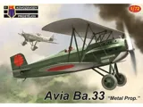 Krabice stavebnice Kovozávody Prostějov 1/72 Avia Ba.33 Metal Prop. KPM0353