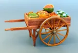 Resinová stavebnice Plus Model 513 zelinářský vozík v měřítku 1/35 s dřevěnými díly