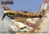 Krabice stavebnice Kovozávody Prostějov 1/72 Spitfire Mk.Vc Trop KPM0418 Over Yugoslavia