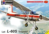 Krabice stavebnice Kovozávody Prostějov KPM0384 Let L-60S Brigadýr v měřítku 1/72