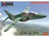 Krabice plastikové stavebnice Kovozávody Prostějov 1/72 SIAI S-211 KPM0346