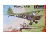 Krabice plastikové stavebnice Kovozávody Prostějov KPM0040 Piper L-4A/B Gen. Patton v měřítku 1/72