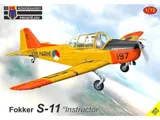 Krabice stavebnice Kovozávody Prostějov KPM0371 Fokker S-11 Instructor v měřítku 1/72