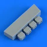 Resinový doplněk Quickboost QB48900 výhozník nábojnic Bf 109G-6 pro Tamiya v měřítku 1/48