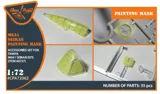 Maskovací sada Clear Prop CPA72062 M6A1 Seiran 1/72 ze žlutého kabuki papíru — obrázek 2