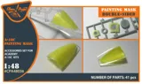 Maskovací sada Clear Prop CPA48036 1/48 A-10C — masky ze žlutého kabuki papíru pro stavebnici Academy — obrázek 2