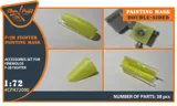 Maskovací sada Clear Prop CPA72090 na žlutém kabuki papíru pro model F-2B v měřítku 1/72 — obrázek 2