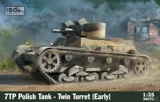 Krabice plastikové stavebnice IBG Models 35071 polský tank 7TP dvouvěžový, měřítko 1/35