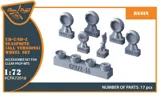 Sada kol Clear Prop CPA72016 pro model UH-2 A/B Seasprite v měřítku 1/72 — obrázek 2