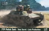 Plastiková stavebnice IBG Models 35072 polský tank 7TP dvojvěžový v měřítku 1/35