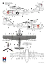 Krabice stavebnice Hobby 2000 H2K72065 Consolidated PBY-5A Catalina ETO v měřítku 1/72 — obrázek 5