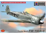 Krabice plastikové stavebnice Kovozávody Prostějov KPM0489 Focke-Wulf Fw 190A-0 v měřítku 1/72