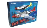 Krabice stavebnice Eduard 11159 RED TAILS & Co. Dual Combo 1/48 se dvěma P-51D Mustang