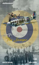 Krabice stavebnice Eduard 11153 Spitfire Mk.Vb The Sweeps DUAL COMBO v měřítku 1/48