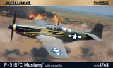 Krabice stavebnice Eduard ProfiPACK 82108 P-51B/C Mustang s hřbetní ploutví v měřítku 1/48