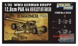 Krabice stavebnice Great Wall Hobby GWHL3526 německý protitankový kanón Krupp 12,8 cm PaK 44 v 1/35