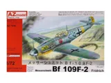 Krabice plastikové stavebnice AZ Model AZ7530 Messerschmitt Bf 109F-2 Aces v měřítku 1/72